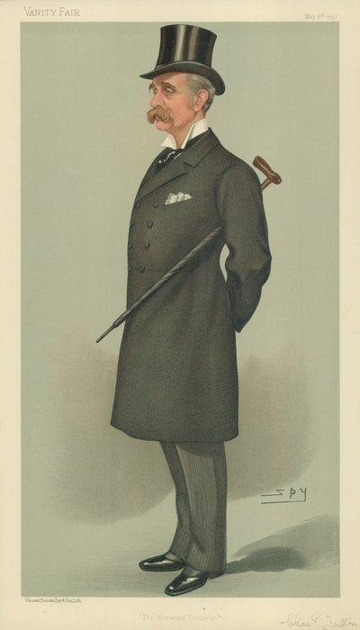 Mr Charles Ernest Tritton, De Norwood Divisie, 6 mei 1897, Vanity Fair cartoon door Leslie Matthew Ward